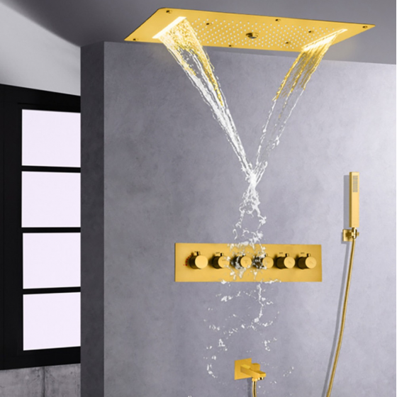 Ciel de pluie doré mat, Globos 700 x 380 mm