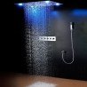 Ciel de pluie led, composition de douche Tiro chrome 800x600 mm