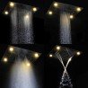 Ciel de pluie led massant, composition de douche Zork