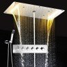 Ciel de pluie led 700x380 mm, led, composition de douche thermostatique, Topale