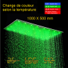 Ciel de pluie XXL led 1000x500 mm, composition de douche thermostatique Ultron