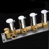 Robinetterie 3+1 thermostatique pour composition de douche