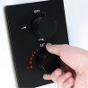 Robinetterie thermostatique murale 3 fonctions noire mat