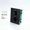 Robinetterie thermostatique murale 3 fonctions noire mat