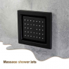 Jet massant, buse latérale orientable noire mat