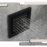 Jet massant, buse latérale orientable noire mat